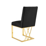 Fortina Dining Chair - Brushed Gold - Xcella Furniture