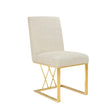 Fortina Dining Chair - Brushed Gold - Xcella Furniture