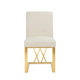 Fortina Dining Chair - Brushed Gold - Xcella Furniture