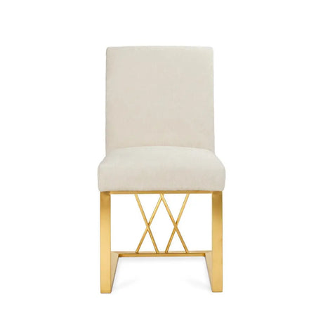 Fortina Dining Chair - Brushed Gold - Xcella Furniture