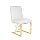 Fortina Dining Chair - Brushed Gold - Xcella Furniture