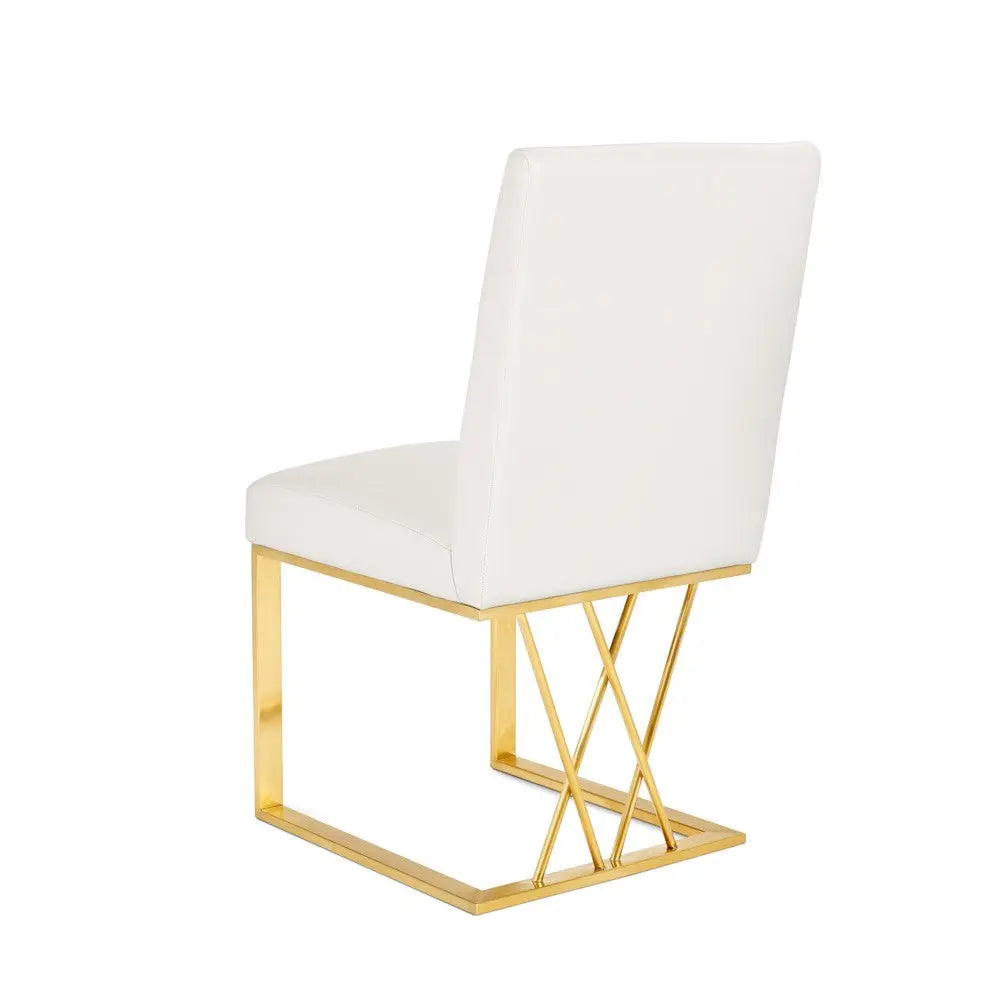 Fortina Dining Chair - Brushed Gold - Xcella Furniture