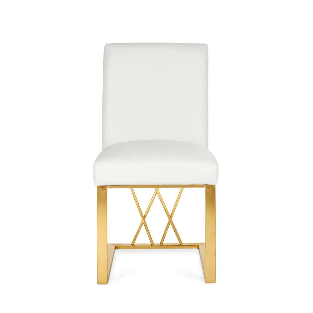 Fortina Dining Chair - Brushed Gold - Xcella Furniture