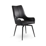 Bromley Swivel Dining Chair - Black - Xcella Furniture