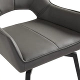 Bromley Swivel Dining Chair - Black - Xcella Furniture