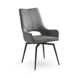 Bromley Swivel Dining Chair - Black - Xcella Furniture