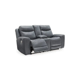 Ashley Mindanao Reclining Sofa in Steel Signature Design by Ashley