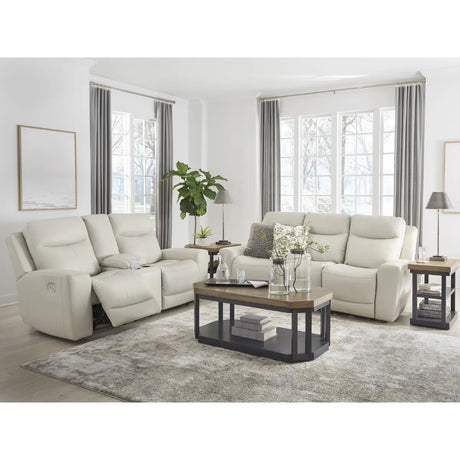 Ashley Mindanao Reclining Sofa Set in Coconut Signature Design by Ashley