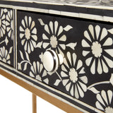 AUGUSTINE Bone Inlay Desk/Console - Complete Home Furnish