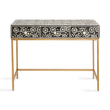 AUGUSTINE Bone Inlay Desk/Console - Complete Home Furnish