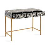 AUGUSTINE Bone Inlay Desk/Console - Complete Home Furnish