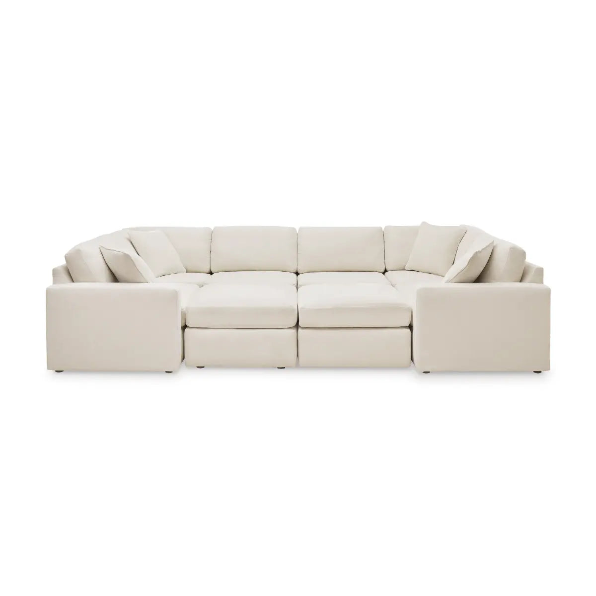 Ashley Modmax Sectional with Ottoman in Osyster Signature Design by Ashley