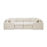 Ashley Modmax Sectional with Ottoman in Osyster Signature Design by Ashley