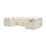 Ashley Modmax Sectional with Ottoman in Osyster Signature Design by Ashley