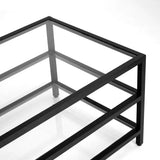 Miley Black Metal Coffee Table  - Complete Home Furnish