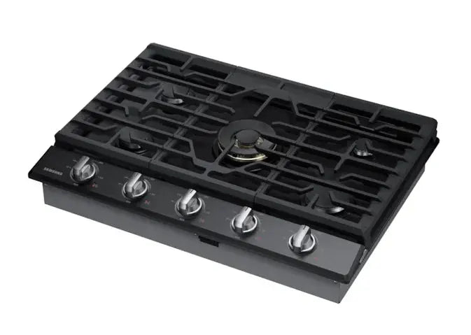 Samsung 30 inch 5-Burner Gas Cooktop in Black Stainless Steel NA30N7755TG Samsung