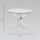 Carol Silver Dining Table - Xcella Furniture