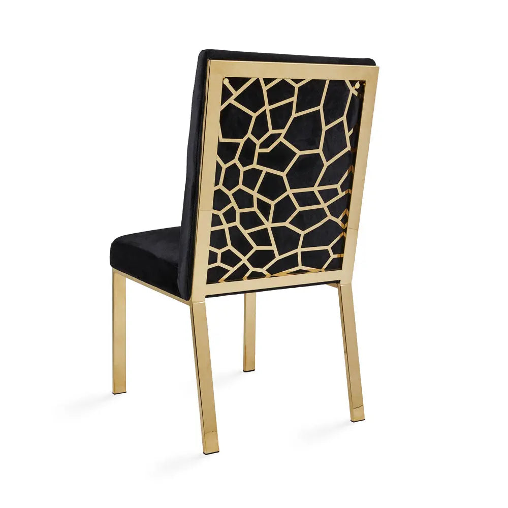 Wellington Dining Chair - Gold - Xcella Furniture