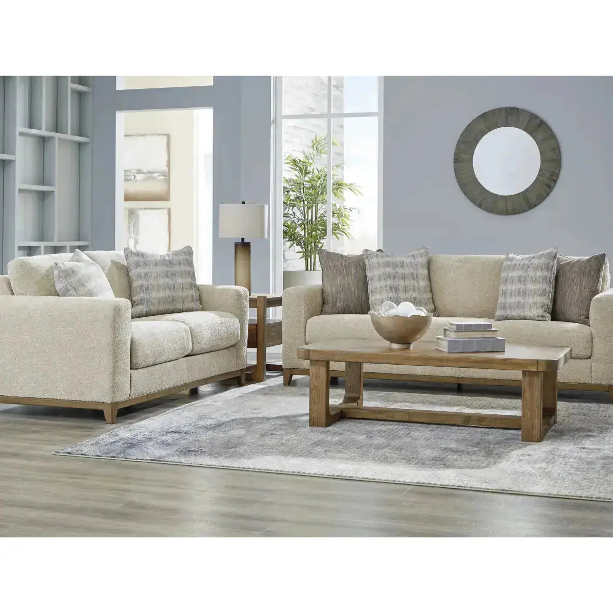 Ashley Parklynn Sofa Set in Desert Signature Design by Ashley