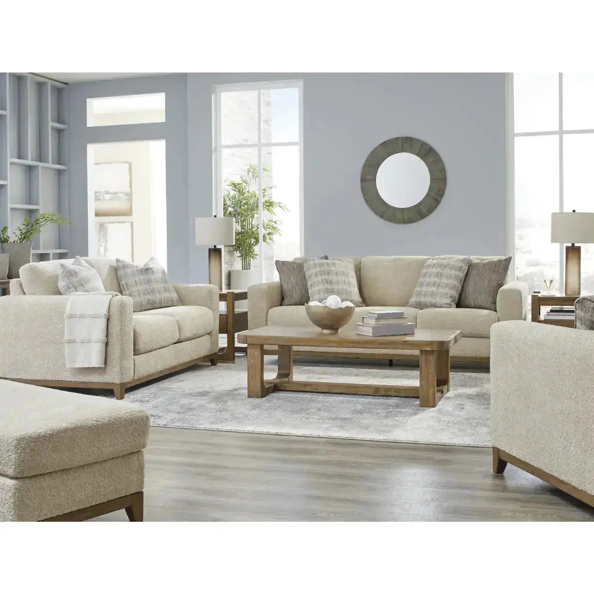 Ashley Parklynn Sofa Set in Desert Signature Design by Ashley