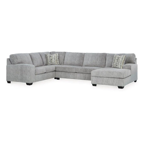 Ashley Pembrey Sectional with Chaise in Pewter Signature Design by Ashley