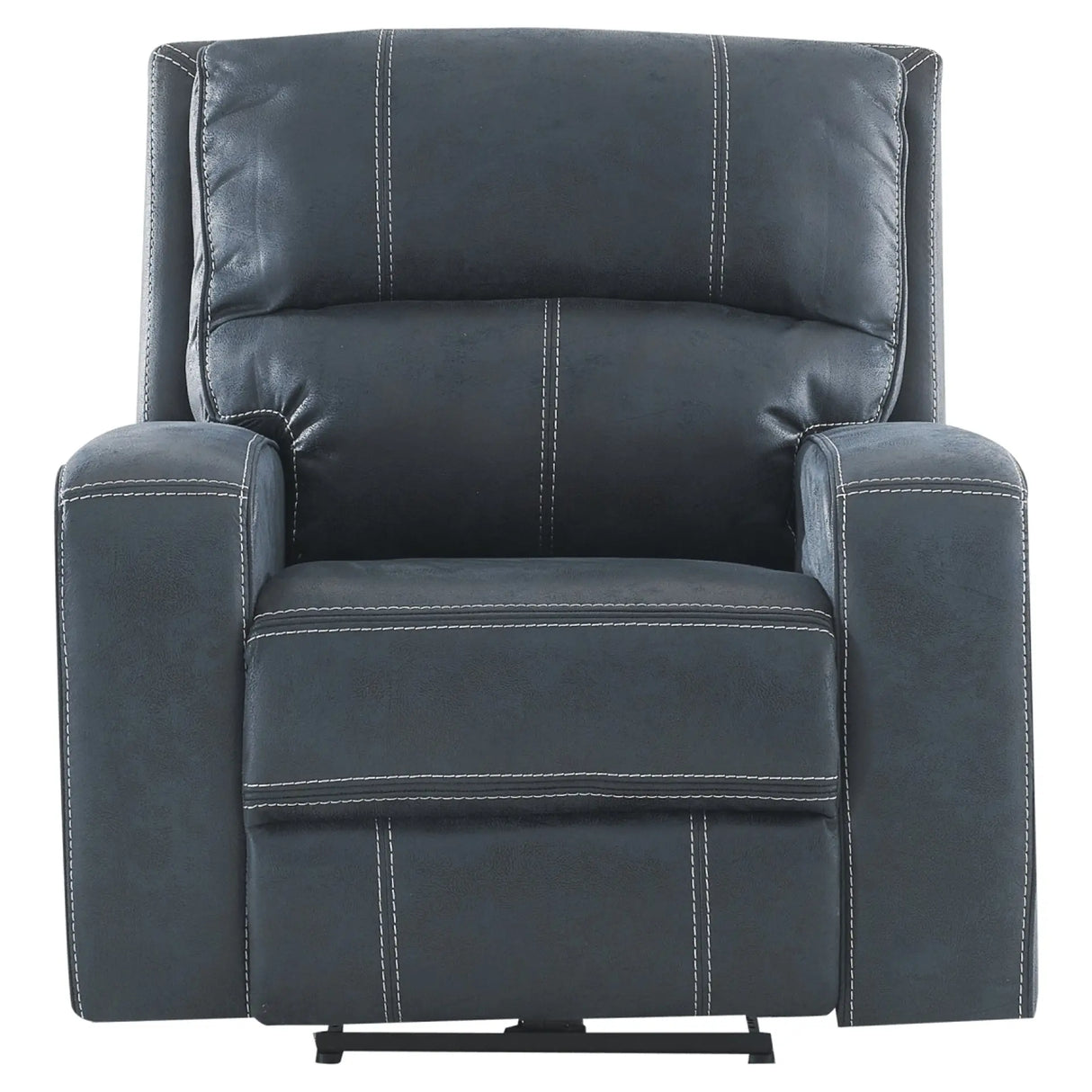 Perth Power Recliner in Stone Grey Blue Kwality