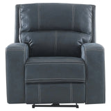 Perth Power Recliner in Stone Grey Blue Kwality