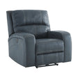 Perth Power Recliner in Stone Grey Blue Kwality