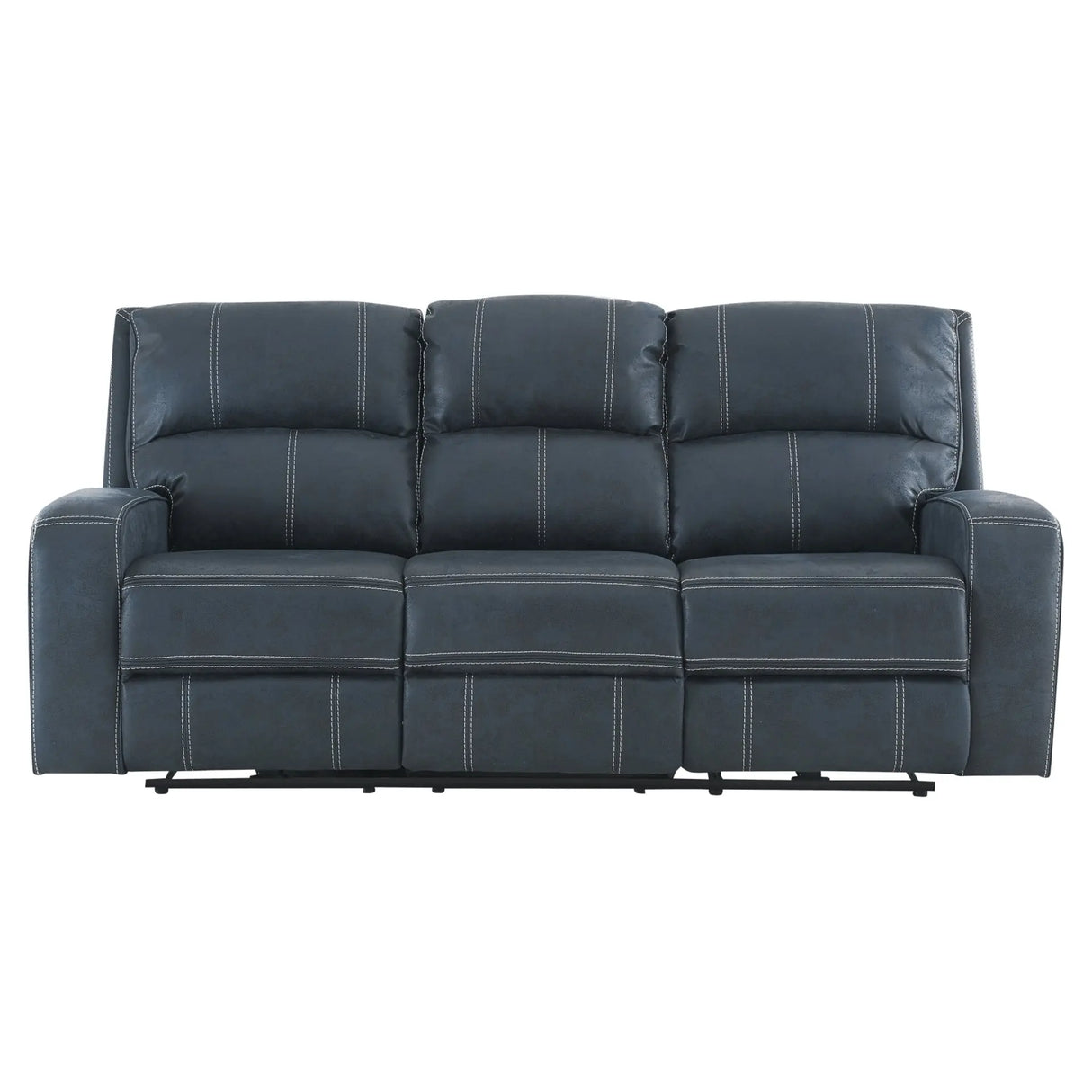 Perth Power Reclining Sofa in Stone Grey Blue Kwality