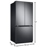 Samsung 32 inch 18 cu. ft. Counter-Depth French Door Refrigerator in Black Stainless RF18A5101SG Samsung