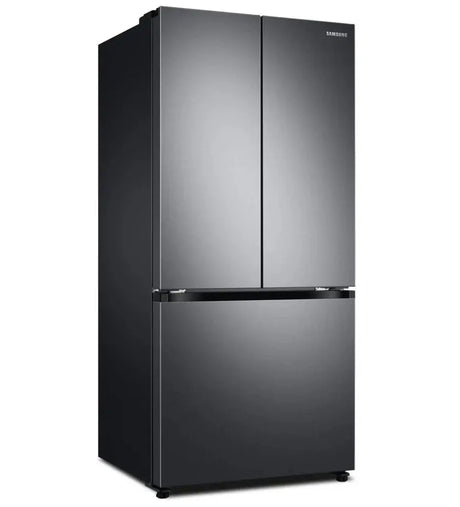 Samsung 32 inch 18 cu. ft. Counter-Depth French Door Refrigerator in Black Stainless RF18A5101SG Samsung