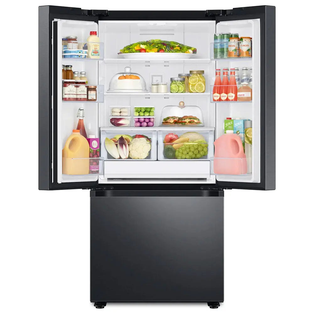 Samsung 30 inch 22.1 Cu. Ft. French-Door Refrigerator in Black Stainless RF22A4111SG Samsung