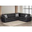 SBF 9855 Bergen Sectional in Erlach Lead Sofa by Fancy