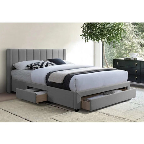 Storage Platform Bed in Grey 5330 I.F.Furniture