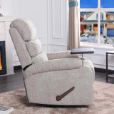 Titus Fabric Reclining Chair in Beige Titus