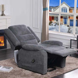 Titus Fabric Reclining Chair in Charcoal Titus