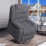 Titus Fabric Reclining Chair in Charcoal Titus