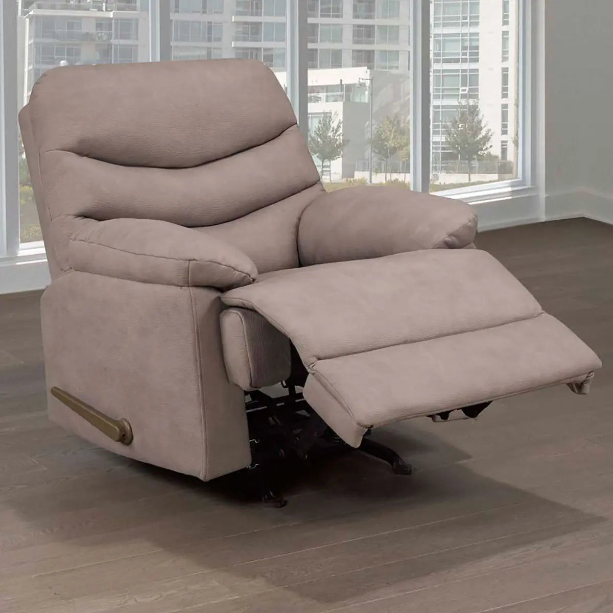 Titus Swivel Power Reclining Chair in Mocha Titus