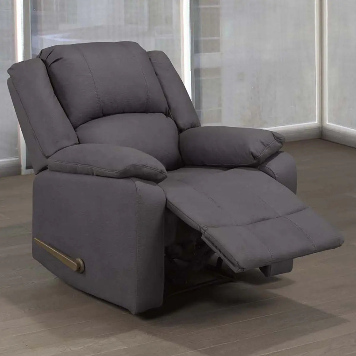 Titus Swivel Power Reclining Chair in Grey Titus