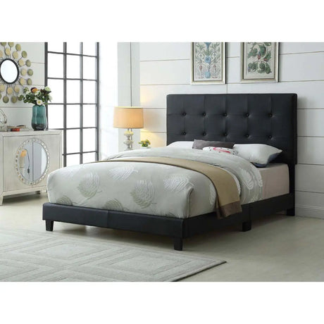 Titus Campbell Bonded Leather Upholstered Bed Titus