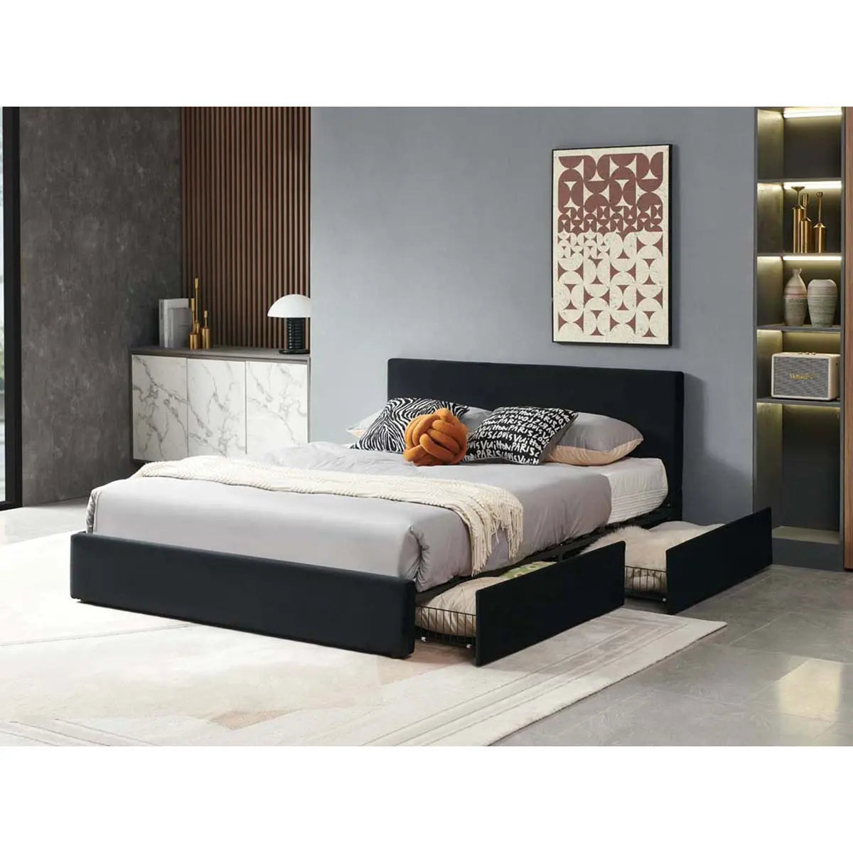 Titus Haven Upholstered Storage Bed Titus