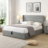 Titus Modern Fabric Upholstered Bed Titus