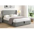 Panel Tufted Bed in Grey T2160 Titus