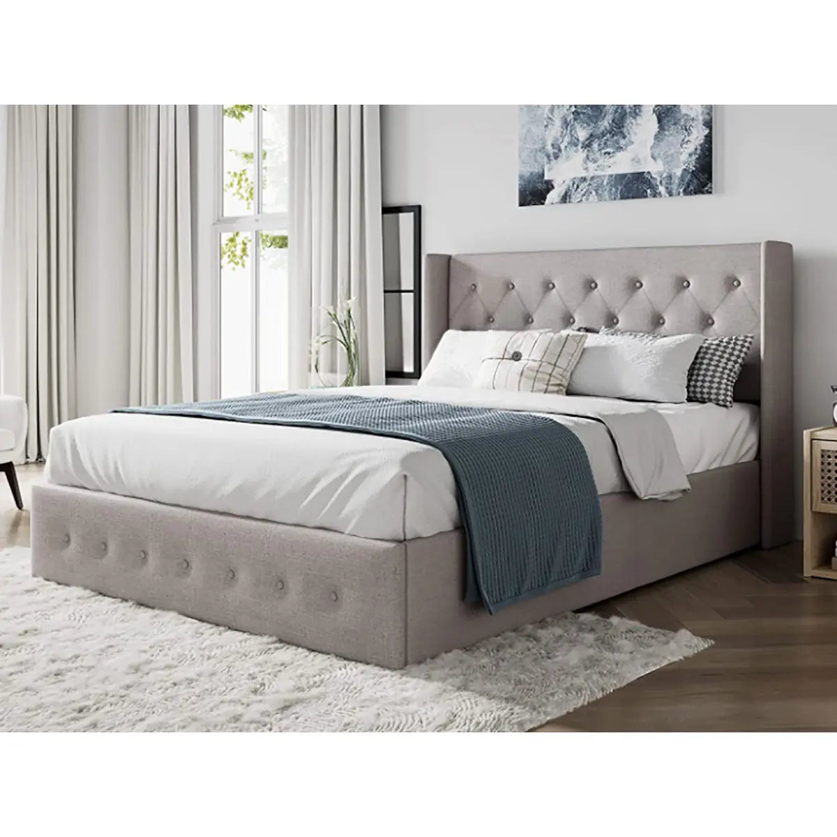 Titus Lily Fabric Upholstered Bed Titus