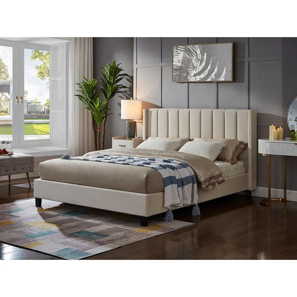 Titus Eddie Upholstered Bed Titus