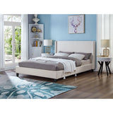 Titus Boucle Fabric Upholstered Bed Titus