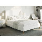 Platform Bed in White T2196 Titus