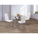 Titus Sleek 5pc Glass Dining Set Titus