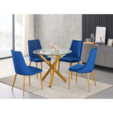 Titus Lavish 5pc Glass Dining Set Titus