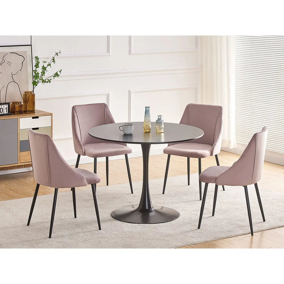 Titus Refine 5pc Wood Dining Set Titus